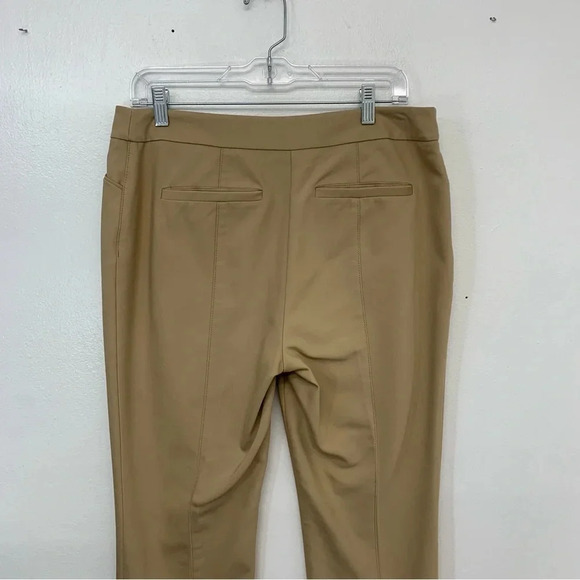 Chicos So Slimming 0.5 Pants Small/6 Beigh Straight Leg Front Zip Pockets Work - Picture 5 of 12